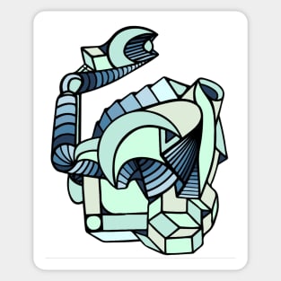 abstract cubism Sticker